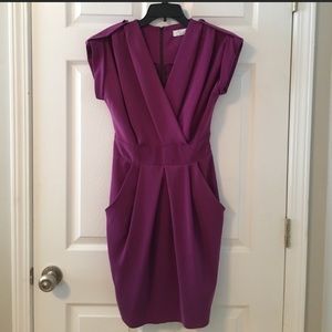 Closet London Purple/Orchid Wrap Dress UK 10 US 8